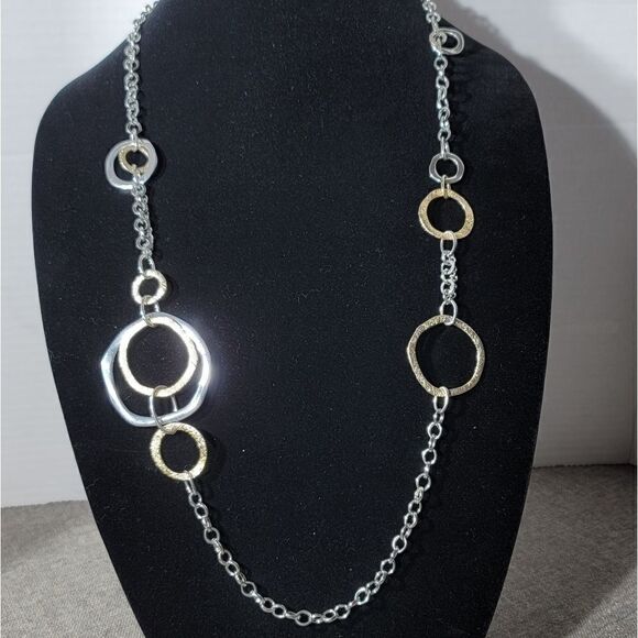 Premier Designs necklace & bracelet mixed metals - Picture 13 of 15